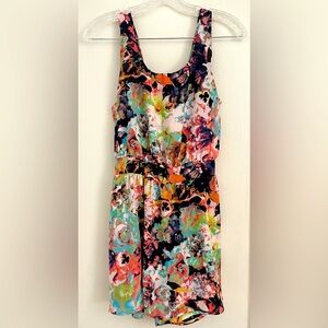 Material Girl Floral Romper